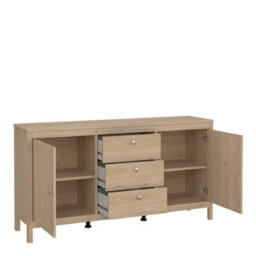 Furniture To Go Madrid Sideboard 2 Doors + 3 Drawers In Jackson Hickory Oak - thumbnail 5