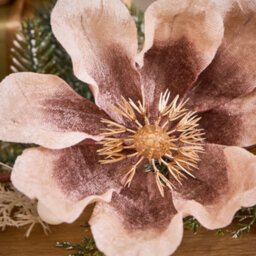 Dibor Magnolia Blush Festive Decor Autumn-Winter Front Door Wreath Christmas Wreath 55Cm - thumbnail 5