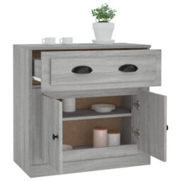 Berkfield Sideboard Grey Sonoma 70X35.5X67.5 Cm Engineered Wood - thumbnail 5