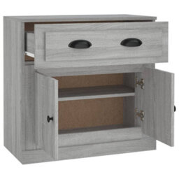 Berkfield Sideboard Grey Sonoma 70X35.5X67.5 Cm Engineered Wood - thumbnail 8