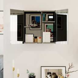 Lassic Bath Vida Tiano Stainless Steel Mirrored Double Bathroom Cabinet - Fully Assembled - thumbnail 7