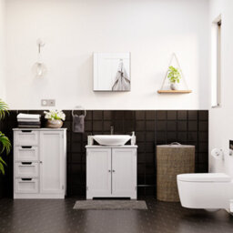Lassic Bath Vida Tiano Stainless Steel Mirrored Double Bathroom Cabinet - Fully Assembled - thumbnail 5