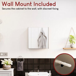 Lassic Bath Vida Tiano Stainless Steel Mirrored Double Bathroom Cabinet - Fully Assembled - thumbnail 9