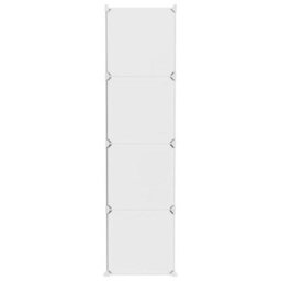 Berkfield Cube Storage Cabinet For Kids With 10 Cubes White Pp - thumbnail 4