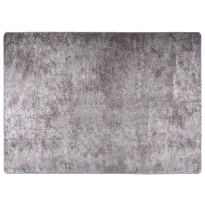 Berkfield Durable Rug Washable 120X180 Cm Grey Anti Slip - image 1