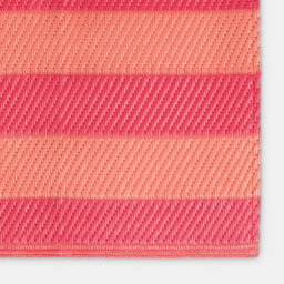 Ohs Stripes Print Outdoor Garden Rug Waterproof Area Floor Mat - thumbnail 5
