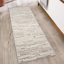 Hamilton Modern Sheen Area Rug - Blocked Bold Geometric Design Mocha 120Cm X 170Cm - thumbnail 6