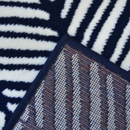 Melrose Colorama Herringbone Navy Medium Indoor Area Rug 120/170Cm - thumbnail 4