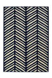 Melrose Colorama Herringbone Navy Medium Indoor Area Rug 120/170Cm - thumbnail 6