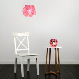 Valuelights Pink Ceiling Pendant Shade And B22 Gls Led 6W Warm White 3000K Bulb - thumbnail 6