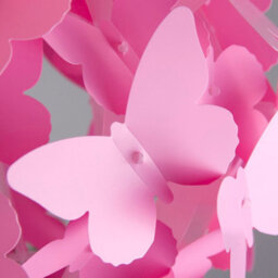 Valuelights Pink Ceiling Pendant Shade And B22 Gls Led 6W Warm White 3000K Bulb - thumbnail 7