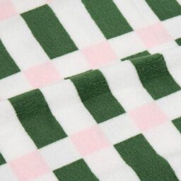 Ohs Checkerboard Flannel Fleece Throw Blanket Soft Bedspread, Green/pink - 125 X 150 Cm - thumbnail 5
