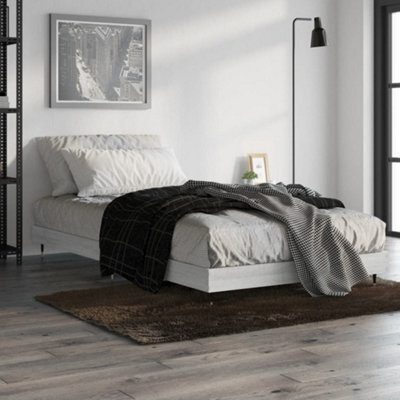 Berkfield Bed Frame Grey Sonoma 100X200 Cm Engineered Wood - image 1