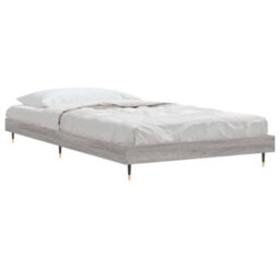 Berkfield Bed Frame Grey Sonoma 100X200 Cm Engineered Wood - thumbnail 4