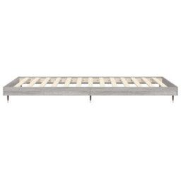 Berkfield Bed Frame Grey Sonoma 100X200 Cm Engineered Wood - thumbnail 7
