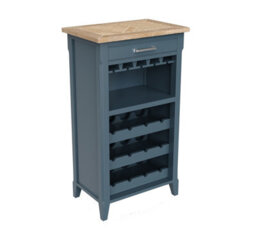 Baumhaus Signature Blue Wine Rack / Glass Storage Cabinet - thumbnail 6