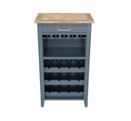 Baumhaus Signature Blue Wine Rack / Glass Storage Cabinet - thumbnail 4