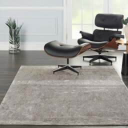 Silver Modern Easy To Clean Floral Optical/ (3D) Rug For Dining Room Bedroom Living Room-66 X 229Cm (Runner) - thumbnail 1