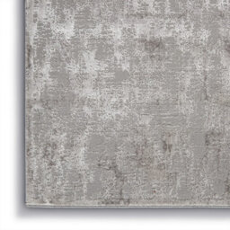 Silver Modern Easy To Clean Floral Optical/ (3D) Rug For Dining Room Bedroom Living Room-66 X 229Cm (Runner) - thumbnail 6