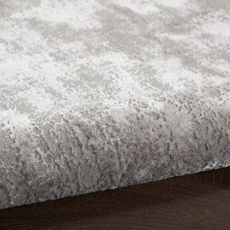 Silver Modern Easy To Clean Floral Optical/ (3D) Rug For Dining Room Bedroom Living Room-66 X 229Cm (Runner) - thumbnail 7