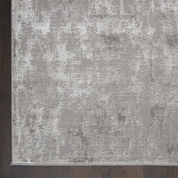 Silver Modern Easy To Clean Floral Optical/ (3D) Rug For Dining Room Bedroom Living Room-66 X 229Cm (Runner) - thumbnail 8
