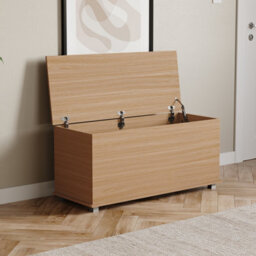 Lassic Vida Designs Leon Storage Ottoman Pine Storage Bench Chest Bedroom Living Room  - thumbnail 8