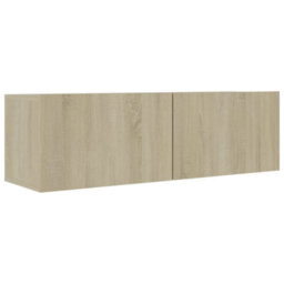 Berkfield Modern 6 Piece Tv Cabinet Set Sonoma Oak Engineered Wood - thumbnail 4
