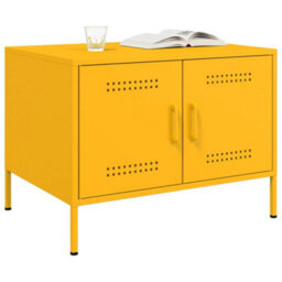 Walplus Coffee Table Mustard Yellow 68X50X50.5 Cm Steel - thumbnail 3