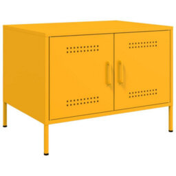 Walplus Coffee Table Mustard Yellow 68X50X50.5 Cm Steel
