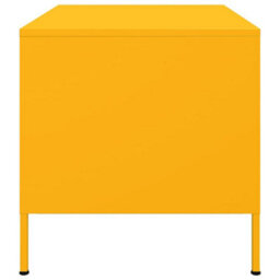 Walplus Coffee Table Mustard Yellow 68X50X50.5 Cm Steel - thumbnail 6