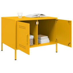 Walplus Coffee Table Mustard Yellow 68X50X50.5 Cm Steel - thumbnail 4