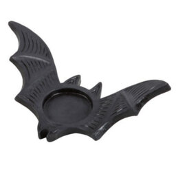 Bat Tealight Candle Holder - Creepy Halloween Decor & Spooky Ambiance - thumbnail 3