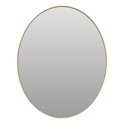 Orsina Helen Large Gold Finish Oval Wall Mirror