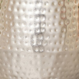 Melody Maison Medium Silver Hammered Metal Planter - thumbnail 3