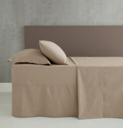 Catherine Lansfield Easy Iron Percale Combed Fitted Sheet 35Cm Depth Natural - thumbnail 2