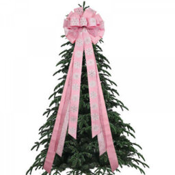 Christmas Tree Snowflakes, Jute Bows Measuring 33 X 111 Cm, Indoor And Outdoor Christmas Party Decorations, Christmas Dinner - thumbnail 3