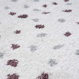 The Rugs Moodi Shaggy Grey/purple Plumetis Rug Runner Dots Thick High Pile For Living Rooms, Bedrooms, Hallways, Kitchens - thumbnail 3