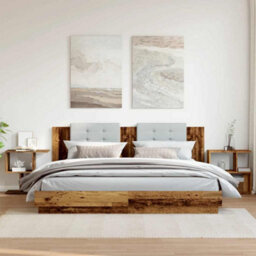 Berkfield Bedside Cabinets 2 Pcs Old Wood 50X30X51.5 Cm Engineered Wood - thumbnail 3