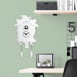 Walplus White Vintage Cuckoo Clock - Swinging Pendulum, And Classic Design Wall Clock For Bedroom, Livingroom And Kitchen - thumbnail 2
