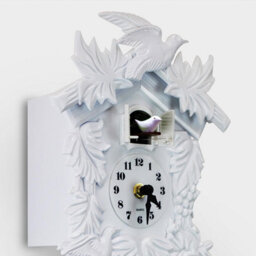Walplus White Vintage Cuckoo Clock - Swinging Pendulum, And Classic Design Wall Clock For Bedroom, Livingroom And Kitchen - thumbnail 5