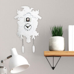 Walplus White Vintage Cuckoo Clock - Swinging Pendulum, And Classic Design Wall Clock For Bedroom, Livingroom And Kitchen - thumbnail 3