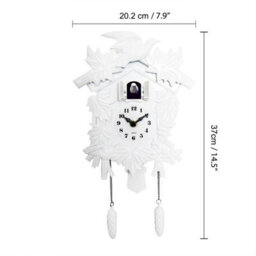 Walplus White Vintage Cuckoo Clock - Swinging Pendulum, And Classic Design Wall Clock For Bedroom, Livingroom And Kitchen - thumbnail 4