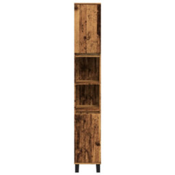 Berkfield Bathroom Cabinet Old Wood 30X30X190 Cm Engineered Wood - thumbnail 4