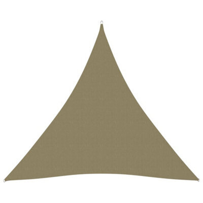 Berkfield Sunshade Sail Oxford Fabric Triangular 6X6X6 M Beige - image 1