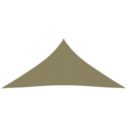 Berkfield Sunshade Sail Oxford Fabric Triangular 6X6X6 M Beige - thumbnail 2