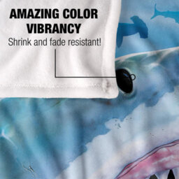 Royce Mcclure Silky Great White Shark Supersoft Blanket Multicoloured (152Cm X 127Cm) - thumbnail 4