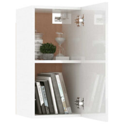 Berkfield Sturdy 8 Piece Tv Cabinet Set White Engineered Wood - thumbnail 5