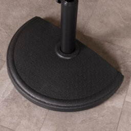 Charles Bentley Concrete Parasol Half Base For Half Canopy Umbrella - Dark Grey - thumbnail 2