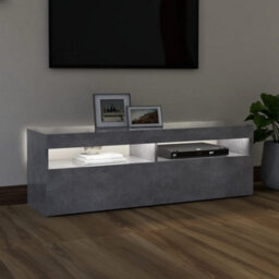 Berkfield Tv Cabinet With Led Lights Concrete Grey 120X35X40 Cm - thumbnail 3