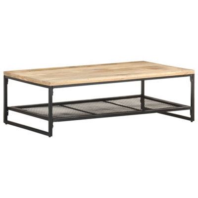 Berkfield Coffee Table 110X60X35 Cm Solid Mango Wood - image 1